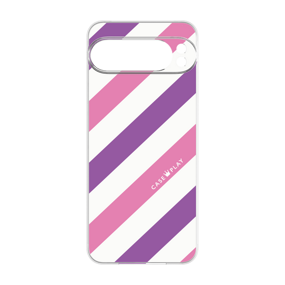 プレミアムパネル［ Big Stripe - Purple × Pink ］