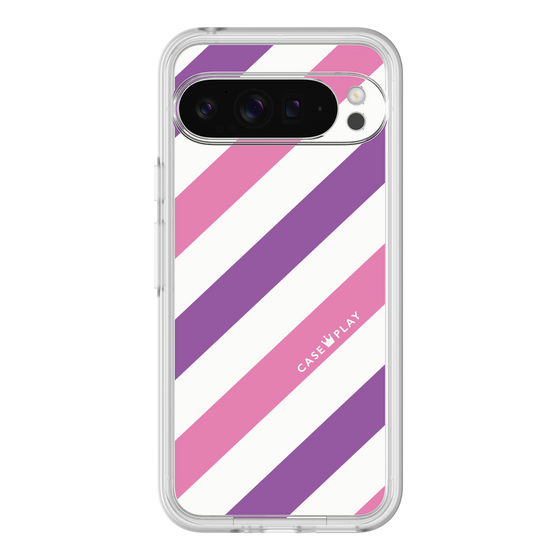 プレミアムパネル［ Big Stripe - Purple × Pink ］