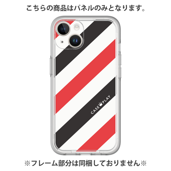 プレミアムパネル［ Big Stripe - Red × Black ］