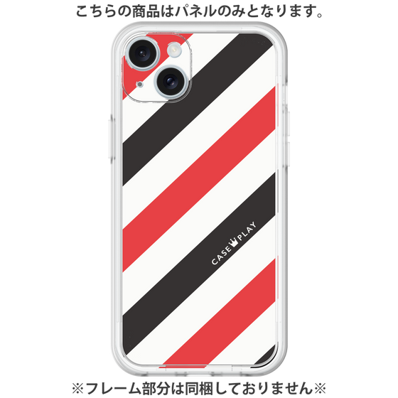 プレミアムパネル［ Big Stripe - Red × Black ］