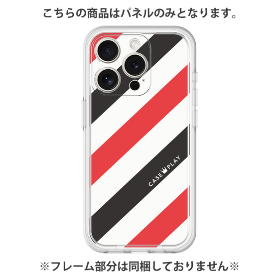 プレミアムパネル［ Big Stripe - Red × Black ］