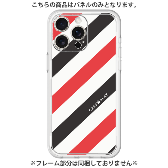 プレミアムパネル［ Big Stripe - Red × Black ］
