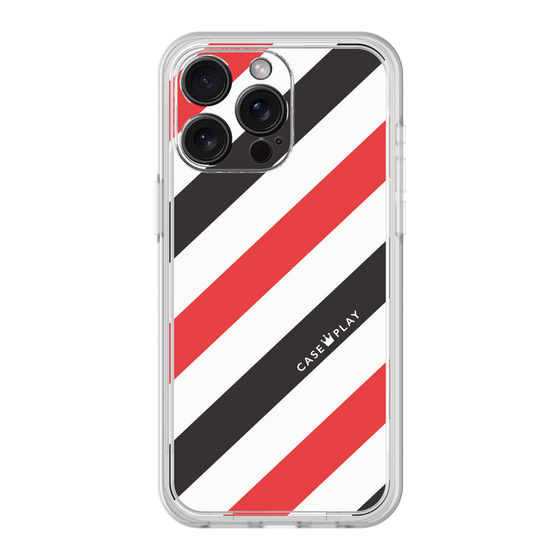 プレミアムパネル［ Big Stripe - Red × Black ］
