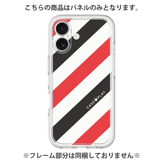 プレミアムパネル［ Big Stripe - Red × Black ］