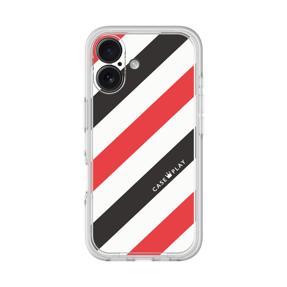 プレミアムパネル［ Big Stripe - Red × Black ］