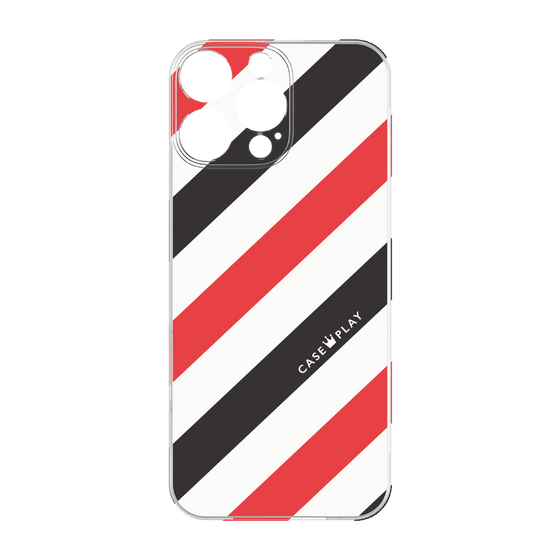 プレミアムパネル［ Big Stripe - Red × Black ］