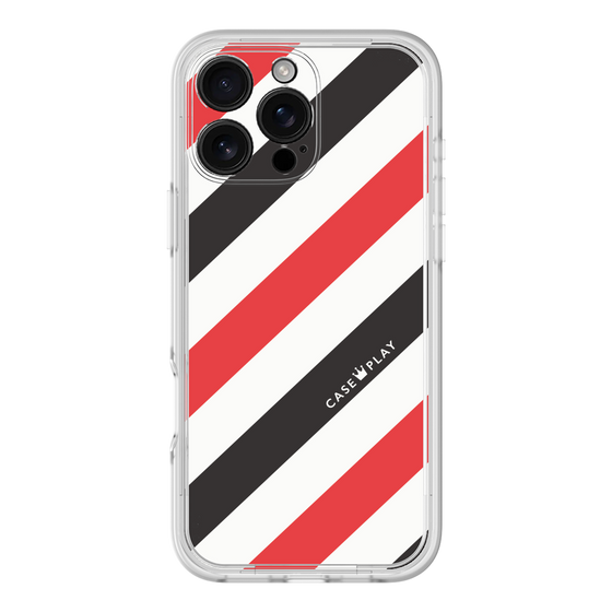 プレミアムパネル［ Big Stripe - Red × Black ］