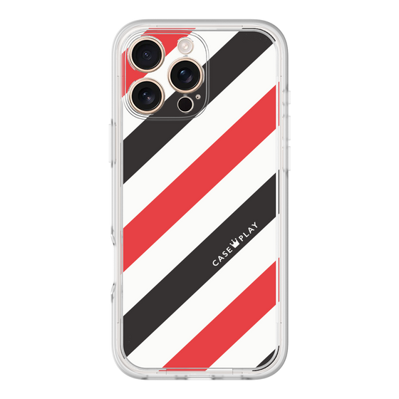 プレミアムパネル［ Big Stripe - Red × Black ］