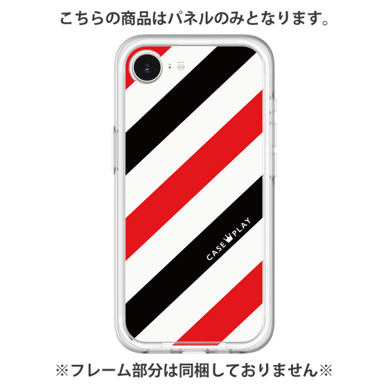 プレミアムパネル［ Big Stripe - Red × Black ］