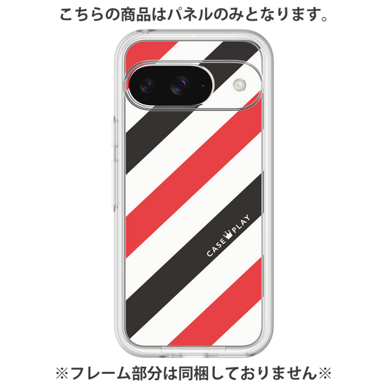プレミアムパネル［ Big Stripe - Red × Black ］