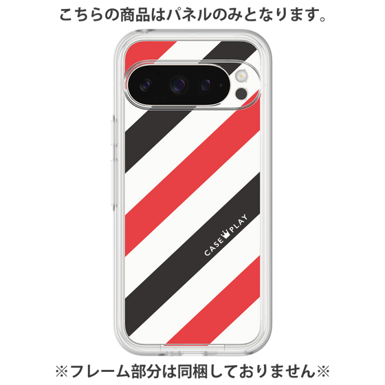 プレミアムパネル［ Big Stripe - Red × Black ］