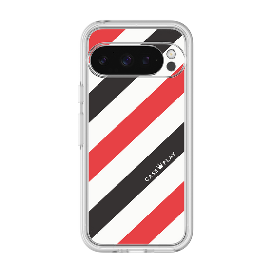 プレミアムパネル［ Big Stripe - Red × Black ］