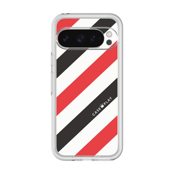 プレミアムパネル［ Big Stripe - Red × Black ］