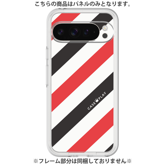 プレミアムパネル［ Big Stripe - Red × Black ］