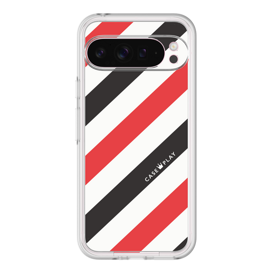 プレミアムパネル［ Big Stripe - Red × Black ］