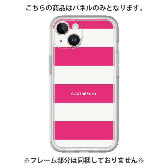 プレミアムパネル［ Big Border - Pink ］