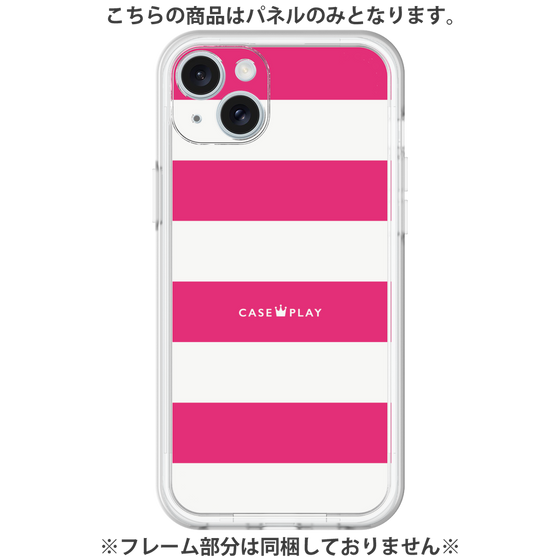 プレミアムパネル［ Big Border - Pink ］
