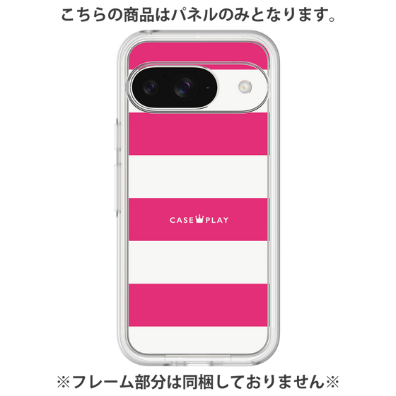 プレミアムパネル［ Big Border - Pink ］
