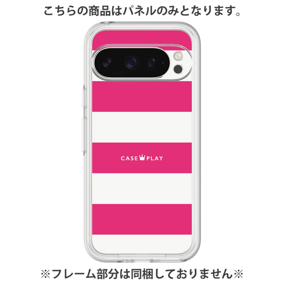 プレミアムパネル［ Big Border - Pink ］