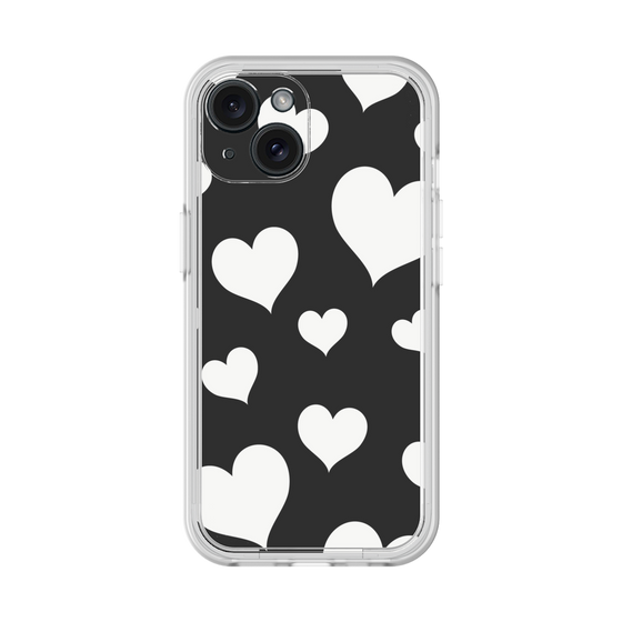 プレミアムパネル［ Dot Hearts - Black ］