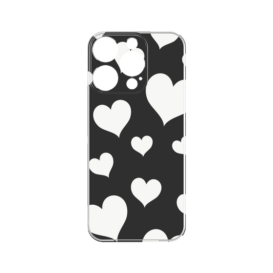 プレミアムパネル［ Dot Hearts - Black ］