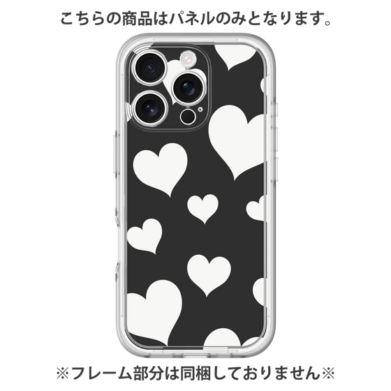プレミアムパネル［ Dot Hearts - Black ］