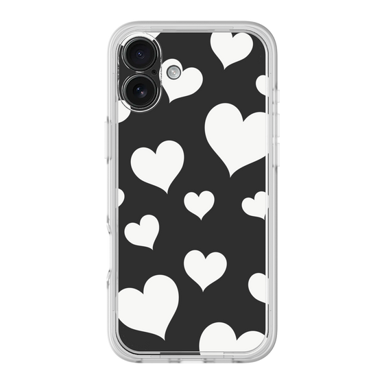 プレミアムパネル［ Dot Hearts - Black ］