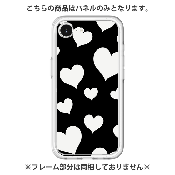 プレミアムパネル［ Dot Hearts - Black ］