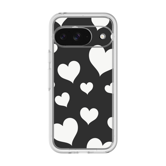 プレミアムパネル［ Dot Hearts - Black ］