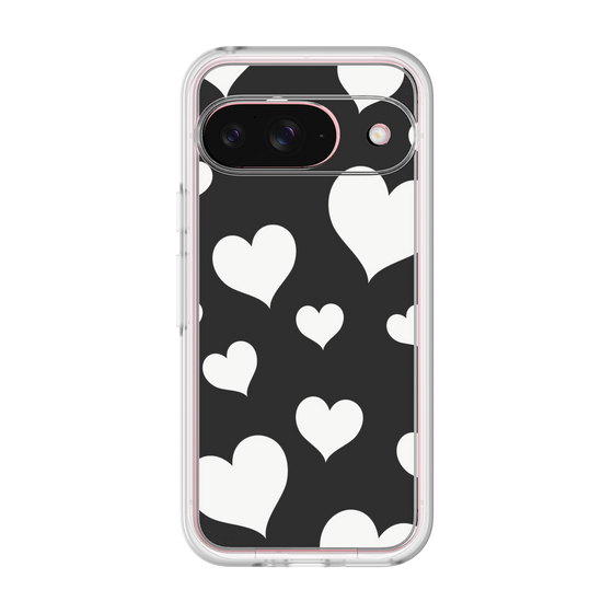 プレミアムパネル［ Dot Hearts - Black ］