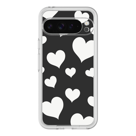 プレミアムパネル［ Dot Hearts - Black ］