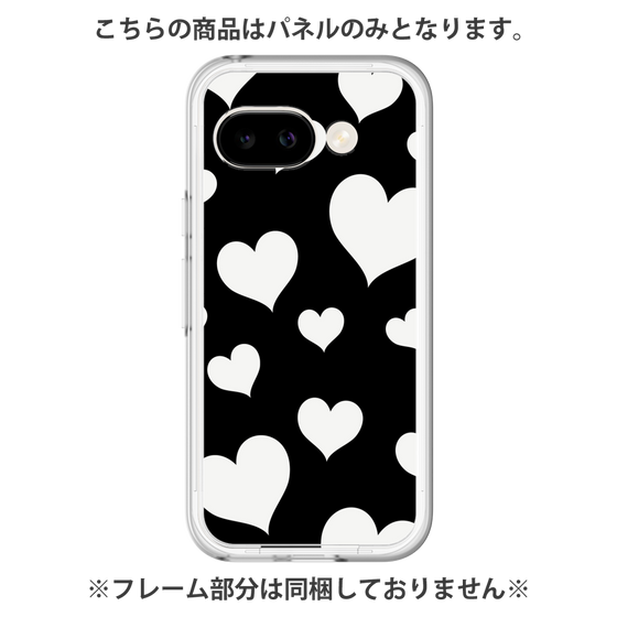 プレミアムパネル［ Dot Hearts - Black ］