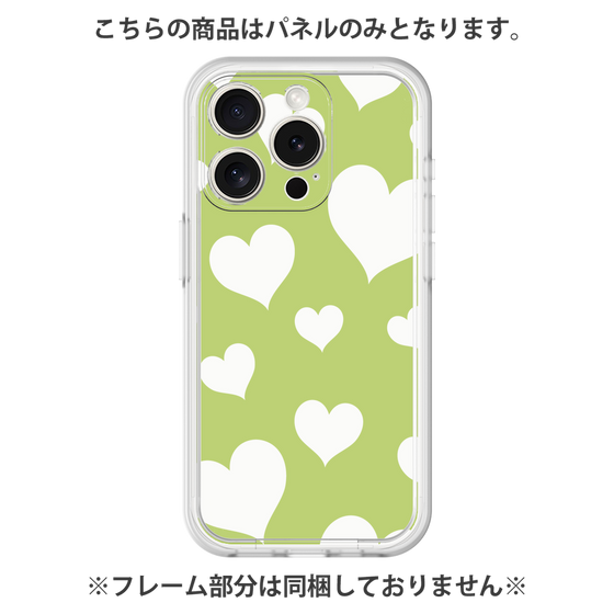 プレミアムパネル［ Dot Hearts - Green ］