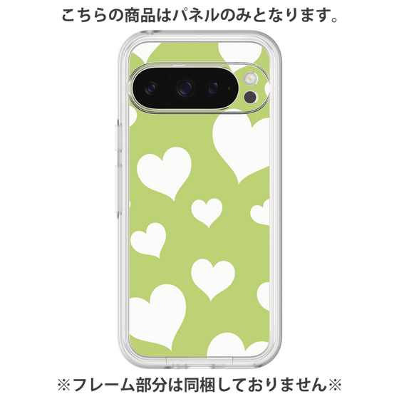プレミアムパネル［ Dot Hearts - Green ］