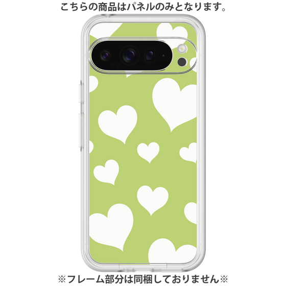 プレミアムパネル［ Dot Hearts - Green ］