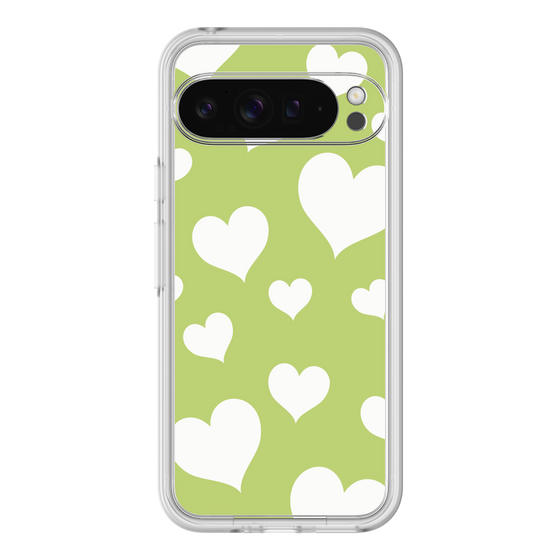 プレミアムパネル［ Dot Hearts - Green ］