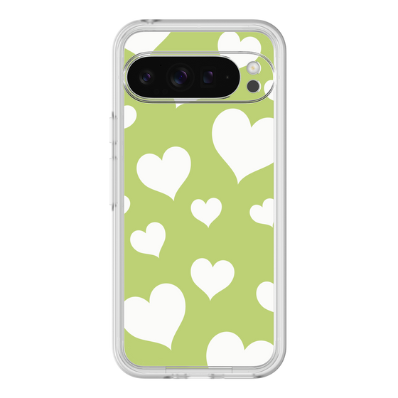 プレミアムパネル［ Dot Hearts - Green ］