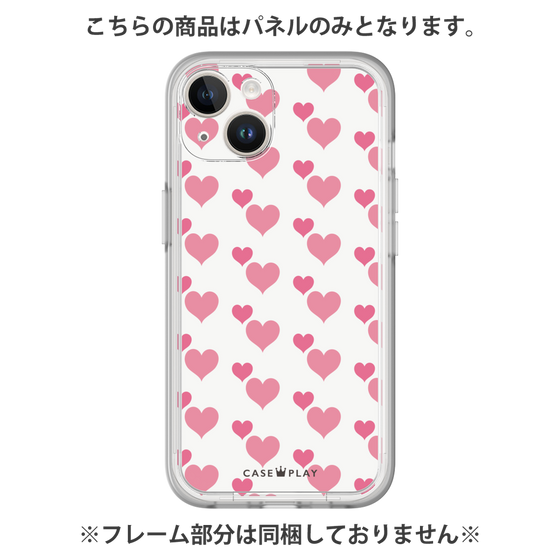 プレミアムパネル［ Stripe Hearts - Pink ］