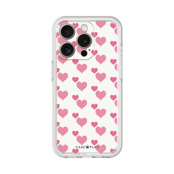 プレミアムパネル［ Stripe Hearts - Pink ］