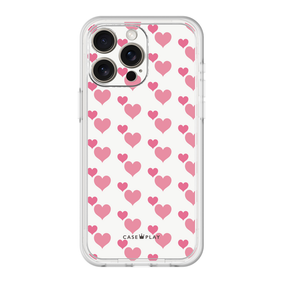 プレミアムパネル［ Stripe Hearts - Pink ］