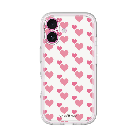 プレミアムパネル［ Stripe Hearts - Pink ］