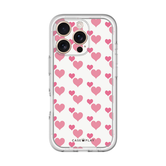 プレミアムパネル［ Stripe Hearts - Pink ］