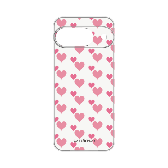 プレミアムパネル［ Stripe Hearts - Pink ］