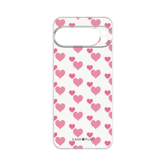 プレミアムパネル［ Stripe Hearts - Pink ］