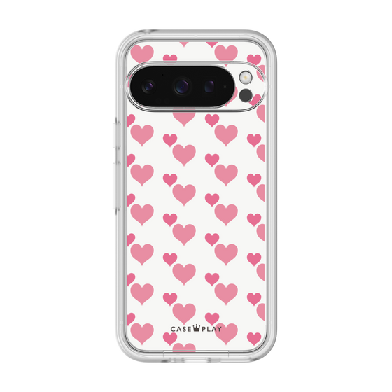 プレミアムパネル［ Stripe Hearts - Pink ］