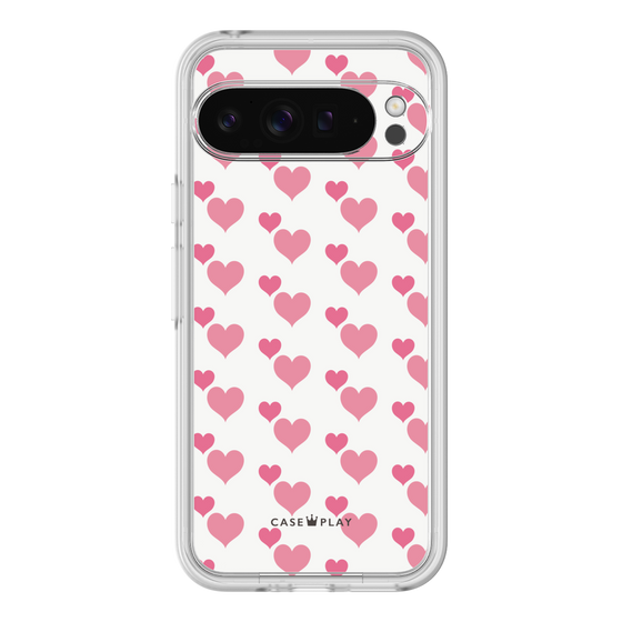 プレミアムパネル［ Stripe Hearts - Pink ］