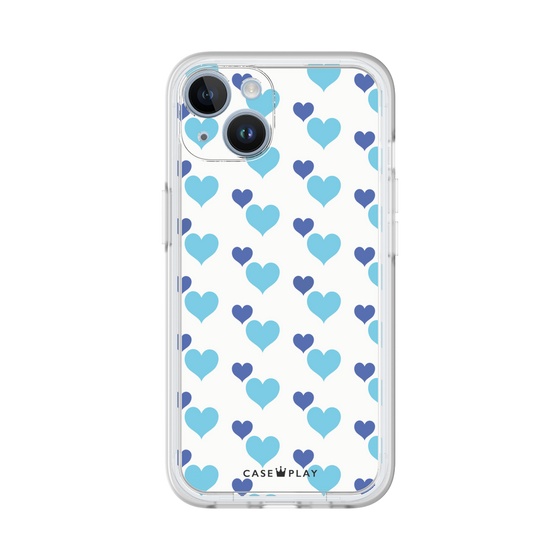 プレミアムパネル［ Stripe Hearts - Blue ］