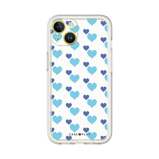 プレミアムパネル［ Stripe Hearts - Blue ］