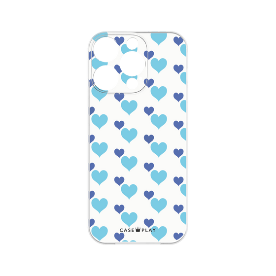 プレミアムパネル［ Stripe Hearts - Blue ］