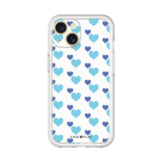 プレミアムパネル［ Stripe Hearts - Blue ］